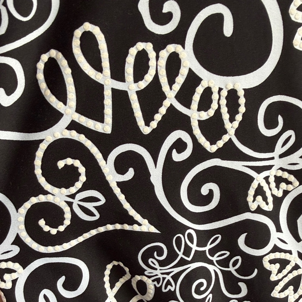 Ruby Rd. Black and White Patterned Blouse - Picture 3 of 4